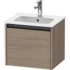 Duravit Ketho.2 meuble sous-lavabo 51x42x44cm adapté pour 1 lavabo Panneau de particules Chêne (terra) Mat SW773032