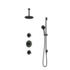 Hotbath Cobber IBS thermostatisch 2 stopkranen met 3 standen handdouche 15cm plafondarm glijstang Mat Zwart SW440401 Hotbath Cobber IBS thermostatisch 2 stopkranen met 3 standen handdouche 15cm plafondarm glijstang Mat Zwart SW440401