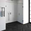 Saniclass Create douchedeur 180x200cm 2-delig profielloos met antikalk en 8mm veiligheidsglas geborsteld RVS SW223747 Saniclass Create douchedeur 180x200cm 2-delig profielloos met antikalk en 8mm veiligheidsglas geborsteld RVS SW223747