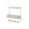 Panier de rangement Umbra Estique 31x32x10cm Acier Blanc SW719963