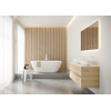 Riho Inspire baignoire autoportante - 180x80cm - avec remplisseur de baignoire chromé - acrylique blanc mat SW547859