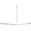 Villeroy & Boch Vicare glijstang - voor douchegordijn in hoek - 90x90cm - glans wit SW490018