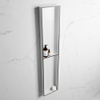 Mondiaz Easy nis 29.5x89.5x8cm voor Inbouw/opbouw 2 open vakken Solid surface Talc/Urban SW643795