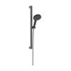Hansgrohe Raindance Alive Select S Doucheset - 125 - 3jet - ecosmart - met glijstang Unica E Puro - 65 cm en easy slide schuifstuk - geborsteld zwart chroom (antraciet) SW1388143