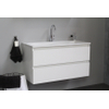 Adema Bella badmeubel met acryl wastafel 1 kraangat 100x55x46cm Wit hoogglans SW398062 Adema Bella badmeubel met acryl wastafel 1 kraangat 100x55x46cm Wit hoogglans SW398062