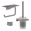 Hansgrohe Addstoris Toiletaccessoireset - driedelig - zwart chroom SW1079984