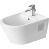 Duravit D-neo Wandbidet - met kraangat - met overloop - 37x54x27cm - met wondergliss - wit SW640395