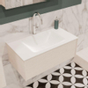 MONDIAZ LUSH Ensemble de meuble de salle de bain - 80cm - 1 tiroir - lavabo cloud - vasque centrale - 1 trou de robinet - sous-couche SW409537 MONDIAZ LUSH Ensemble de meuble de salle de bain - 80cm - 1 tiroir - lavabo cloud - vasque centrale - 1 trou de robinet - sous-couche SW409537