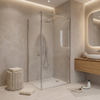 Fortifura Galeria Douchecabine - 80x140x200cm - profiel veiligheidsglas - antikalk - chroom SW1224406