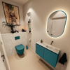 MONDIAZ TURE-DLUX Meuble toilette - 80cm - Smag - EDEN - vasque Ostra - position droite - sans trou de robinet SW1105112