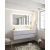 Mondiaz VICA ensemble de meuble de salle de bain - 150cm - cale - 4 tiroirs - lavabo cloud droite - sans trou de robinet - miroir LED - version XL 60cm de haut SW1097855