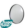 FugaFlow Eccelente Arredo Miroir rond 100cm cadre noir mat SW1123672