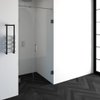 Saniclass Create douchedeur 100x200cm 2-delig profielloos met antikalk en 8mm veiligheidsglas geborsteld RVS SW223759 Saniclass Create douchedeur 100x200cm 2-delig profielloos met antikalk en 8mm veiligheidsglas geborsteld RVS SW223759