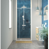 Sealskin Contour porte de douche - 100x200cm - pour niche - porte pivotante - 2 éléments - blanc mat SW696338