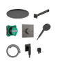 Hansgrohe Raindance Alive S hoofddouche - 30cm - inbouw - brushed black chrome (zwart) SW1566578