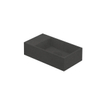INK Contra lavabo - 40x22x10cm - bac à droite - 0 trous de robinet - polystone Quartz gris SW692987