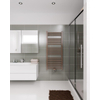 Instamat Rondo lux elektrische handdoekradiator 60.7x121cm 600watt inclusief wandconsoles wit SW793847