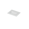 Ink Aspekt lavabo - 60x45x1.5cm - simple vasque - sans trou de robinet - blanc mat SW439551