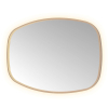 Hotbath &MORE Spiegel in aluminium frame / contour - 80x120cm - inclusief direct & indirect LED - spiegelverwarming - color changing - dimbaar - dottless - met afstandsbediening - PVD - geborsteld koper SW1246879