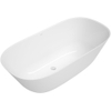 Villeroy & Boch theano vrijstaand duobad - 155x75cm - kunststof quaryl ovaal - glans wit SW480017