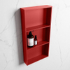 Mondiaz Easy nis 29.5x59.5x8cm voor Inbouw/opbouw 3 open vakken Solid surface Fire/Fire SW643778