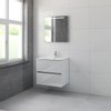 Bruynzeel Miko badmeubelset 66x71x51cm 1 kraangat 1 wasbak 2 lades met spiegel met softclose glans wit SW384522 Bruynzeel Miko badmeubelset 66x71x51cm 1 kraangat 1 wasbak 2 lades met spiegel met softclose glans wit SW384522