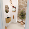 Mondiaz JOYA-DLUX Meuble de toilette 40cm - couleur Oak - Lavabo FAYE position Droite Sans trou de robinet couleur Lava SW1422044