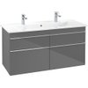 Villeroy en boch Venticello wastafelonderkast 115.3x59cm 4x lade glossy grey GA42735 Villeroy en boch Venticello wastafelonderkast 115.3x59cm 4x lade glossy grey GA42735