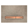 Geberit Sigma 50 bedieningplaat met dualflush frontbediening voor toilet 24.6x16.4cm rood goud / betonlook SW420836 Geberit Sigma 50 bedieningplaat met dualflush frontbediening voor toilet 24.6x16.4cm rood goud / betonlook SW420836