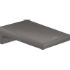 Hansgrohe Metropol Baduitloop breed - wandmontage - voorsprong uitloop 18.5cm - hoogglans zwart chroom SW358681