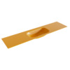 Mondiaz BIG small Ocher solid surface inbouw wastafel 190cm midden SW434461 Mondiaz BIG small Ocher solid surface inbouw wastafel 190cm midden SW434461