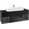 Villeroy & Boch Finion wastafelonderkast 160x60.3cm 4 lades Black matt SW479554 Villeroy & Boch Finion wastafelonderkast 160x60.3cm 4 lades Black matt SW479554