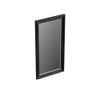 Forzalaqua Reno 2.0 miroir 40x80cm Rectangulaire sans éclairage avec cadre Chêne massif Black oiled SW492646