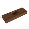 MONDIAZ LEX Opbouwwastafel 90x30x12cm 0 kraangaten wasbak midden Solid Surface mat SW476582 MONDIAZ LEX Opbouwwastafel 90x30x12cm 0 kraangaten wasbak midden Solid Surface mat SW476582