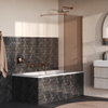 BRAUER Oblivion Badwand - 80x140- brons glas - incl. glascoating - geborsteld koper PVD SW1580828