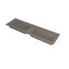 INK Kraft lavabo - 160x45x1cm - 2 vasques - 0 trous de robinet - Quartz béton SW439685