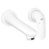 Grohe Eurostyle New afbouwdeel voor 2 gats inbouw wandkraan M size met gesloten greep met uitloop 20cm wit SW60370 Grohe Eurostyle New afbouwdeel voor 2 gats inbouw wandkraan M size met gesloten greep met uitloop 20cm wit SW60370