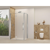 Van Rijn Products ST07 Deur tbv hoekcabine - 98x200 - helder glas incl. stabilisatiestang - Chroom SW1177942