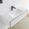 Mondiaz Lagom Meuble avec 1 tiroir 90x30x45cm vasque Cloud central 1 trou de robinet Solid Surface Urban SW409192