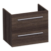 Saniclass Exclusive Line Small onderkast 59x39x50cm 2 lades met softclose MFC legno antracite SW30730 Saniclass Exclusive Line Small onderkast 59x39x50cm 2 lades met softclose MFC legno antracite SW30730