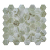 The Mosaic Factory Valencia - Carrelage mosaïque - 30x30cm - carrelage mural et sol - Hexagonal - verre recyclé - Verde Marble Print mat SW1102486