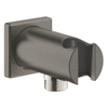 GROHE Rainshower Coude mural - 1/2" - avec support - rosace carrée - Hard graphite brossé SW1077387