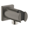 Grohe Rainshower Wandaansluitbocht - 1/2" - met houder - vierkante rozet - brushed hard graphite (antraciet) SW1077387