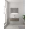 Bruynzeel Giro badmeubelset 49x100x46cm 1 wasbak 1 lade met spiegel met softclose composite orlando eiken SW384239 Bruynzeel Giro badmeubelset 49x100x46cm 1 wasbak 1 lade met spiegel met softclose composite orlando eiken SW384239