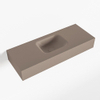 MONDIAZ LEX Opbouwwastafel 80x30x12cm 0 kraangaten wasbak midden Solid Surface Smoke mat SW476481 MONDIAZ LEX Opbouwwastafel 80x30x12cm 0 kraangaten wasbak midden Solid Surface Smoke mat SW476481