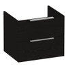 BRAUER Elevate meuble de salle de bains sous-lavabo 60 sans poignées à poser 2 tiroirs softclose et 1 découpe pour siphon - Timber Black SW1200184