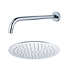 Fortifura Calvi Tête de douche - 30cm - rond - bras mural 35cm - Chrome SW1212636