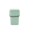 Brabantia Sort & Go Afvalemmer - 25 liter - hengsel - jade green SW1117373