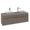 Villeroy & Boch Legato wastafelonderkast 160x55cm 4 lades Truffle grey SW479709 Villeroy & Boch Legato wastafelonderkast 160x55cm 4 lades Truffle grey SW479709