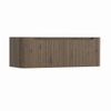 H&R Badmeubelen Juice Wastafelonderkast - 120x45x40cm - afgeronde hoeken - 3D-front - 2 lades - geïntegreerde greep - tucson oak SW1259326